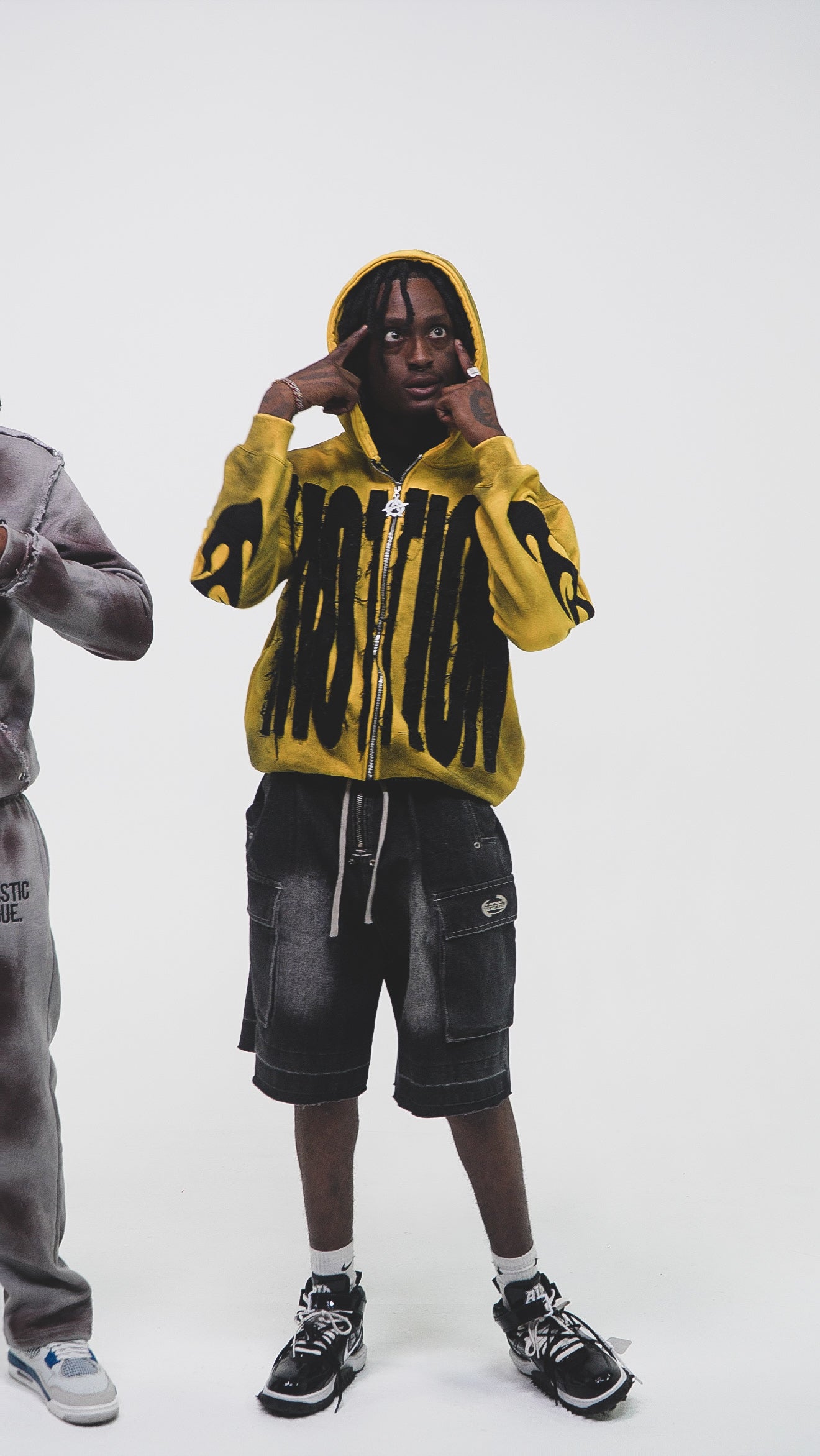 MOTION - ZIP-UP HOODIE ( YELLOW )