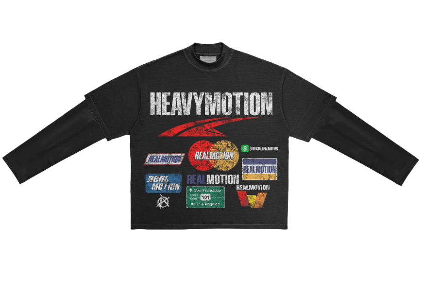 HEAVY-MOTION Black & White Tee’s