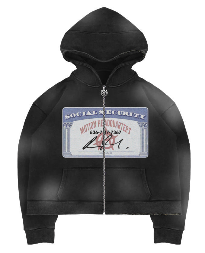 Social Security Hoodie- Black