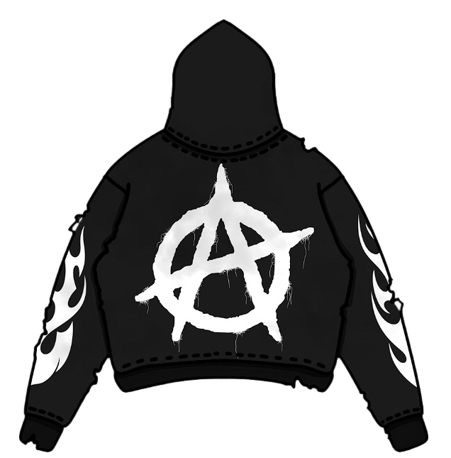 MOTION- ZIP-UP HOODIES (BLACK)