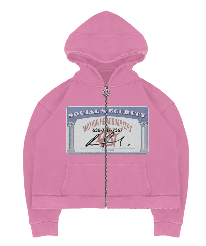 Social Security Hoodies - Pink