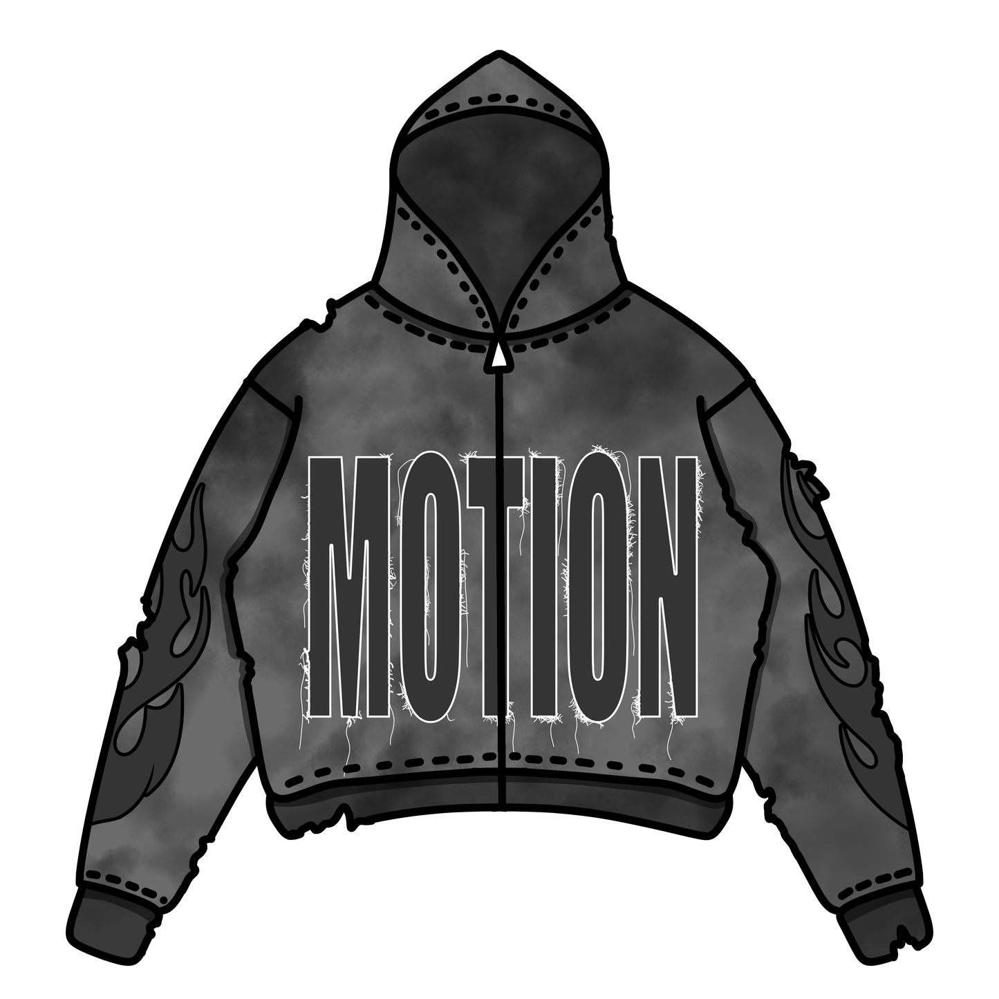 MOTION -  ZIP-UP HOODIES (ACID WASH)