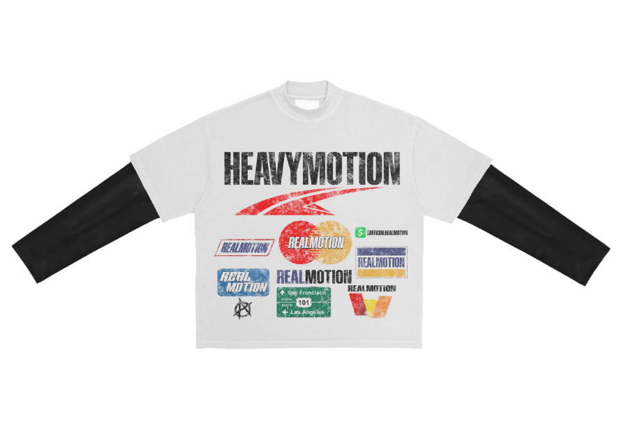 HEAVY-MOTION Black & White Tee’s