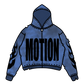 MOTION - ZIP-UP HOODIES (BLUE ACID WASH)