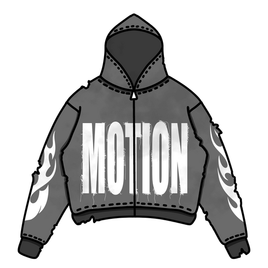 MOTION ZIP-UP HOODIES (GRAY)