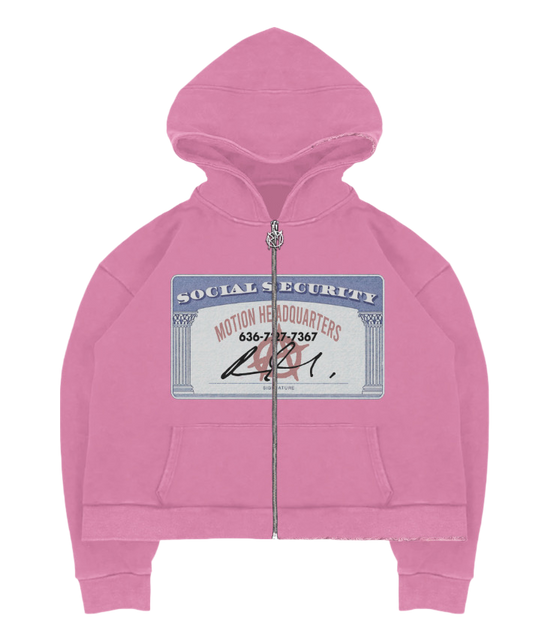Social Security Hoodies - Pink