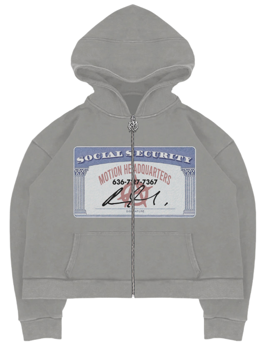 Social Security Hoodie - Grey
