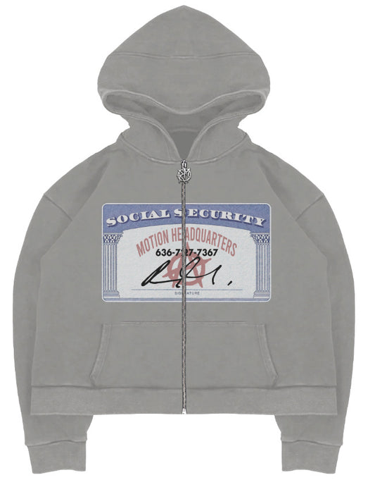 Social Security Hoodie - Grey