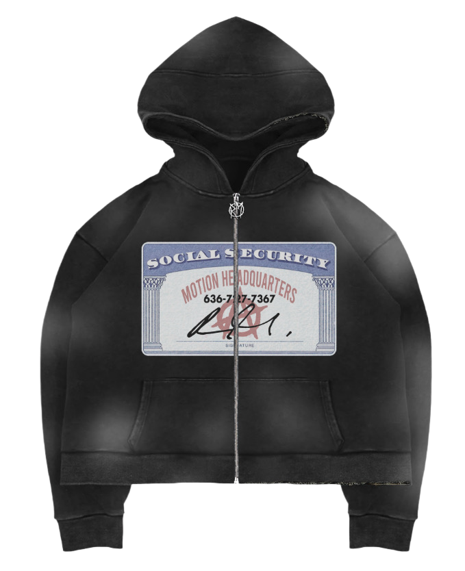 Social Security Hoodie- Black