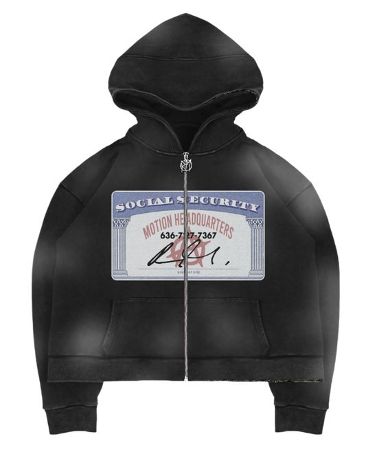 Social Security Hoodie- Black