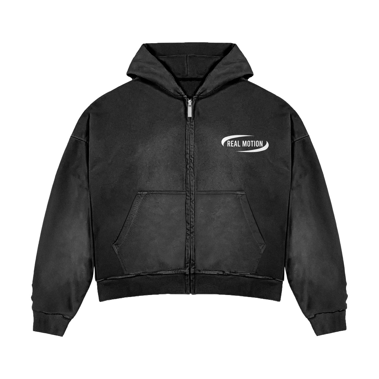 "REAL MOTION" BLACK HOODIE