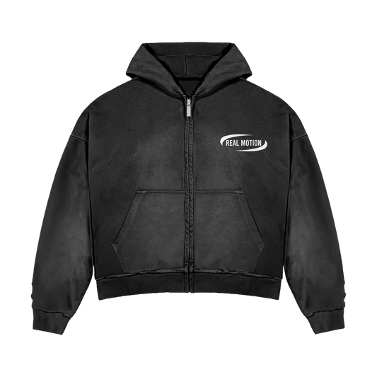 "REAL MOTION" BLACK HOODIE