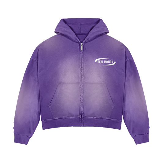 "REAL MOTION" PURPLE HOODIE