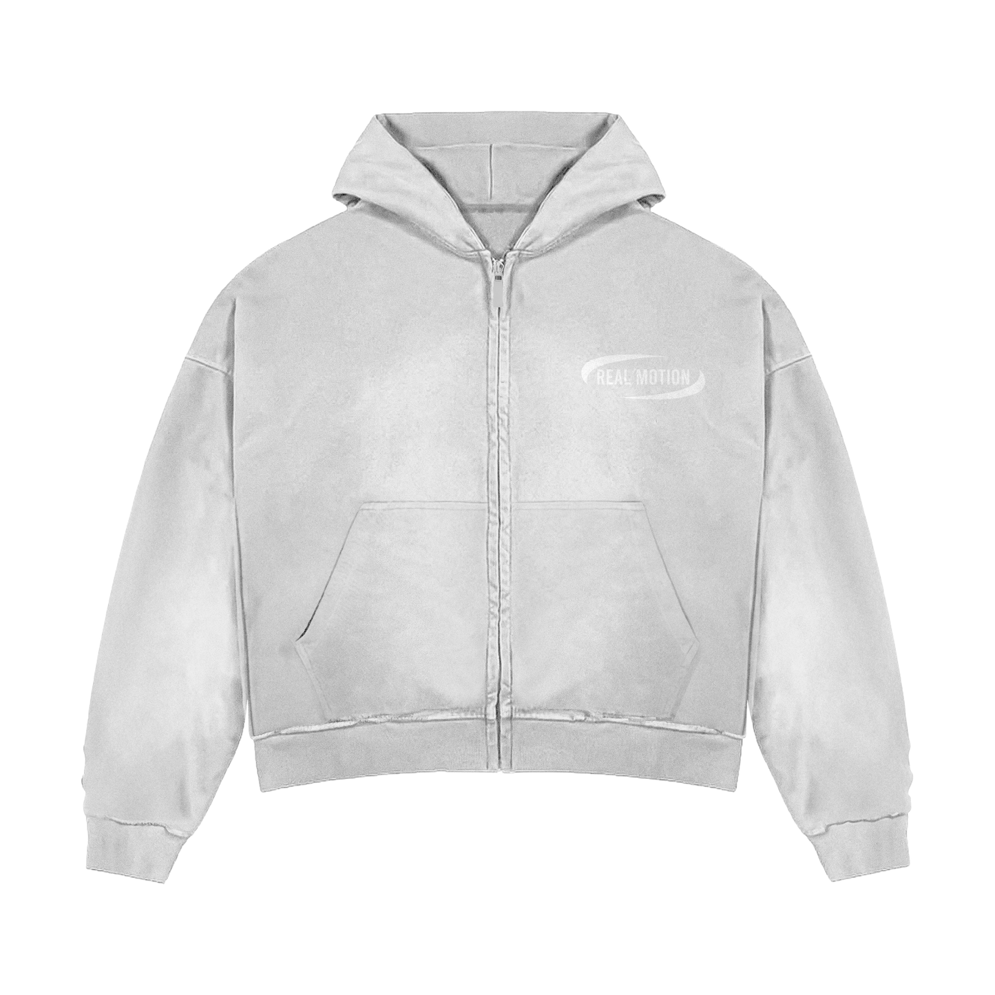 "REAL MOTION" GREY HOODIE