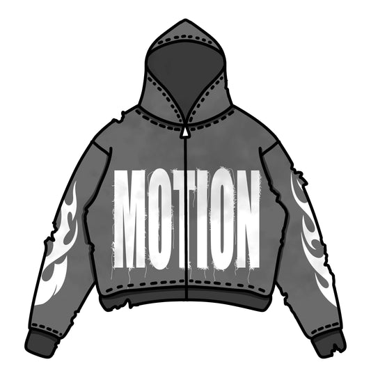 MOTION ZIP-UP HOODIES (GRAY)